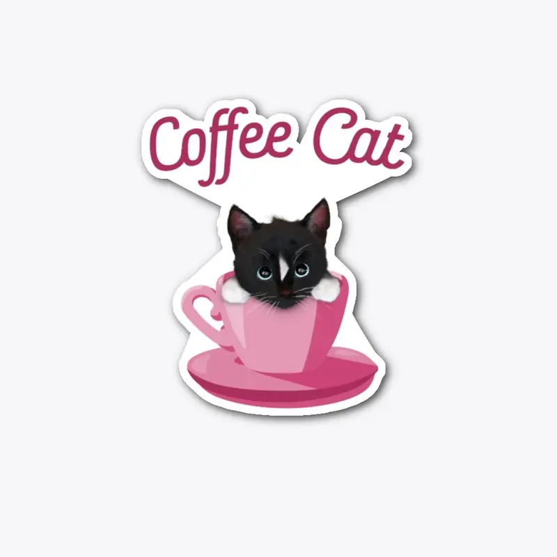 Coffee Cat - Cute Cup Kitten