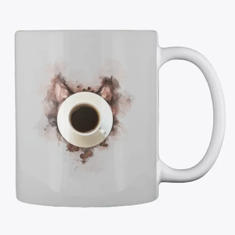 Coffee Stains Cat Head